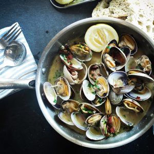 Delicious Soup with Oysters